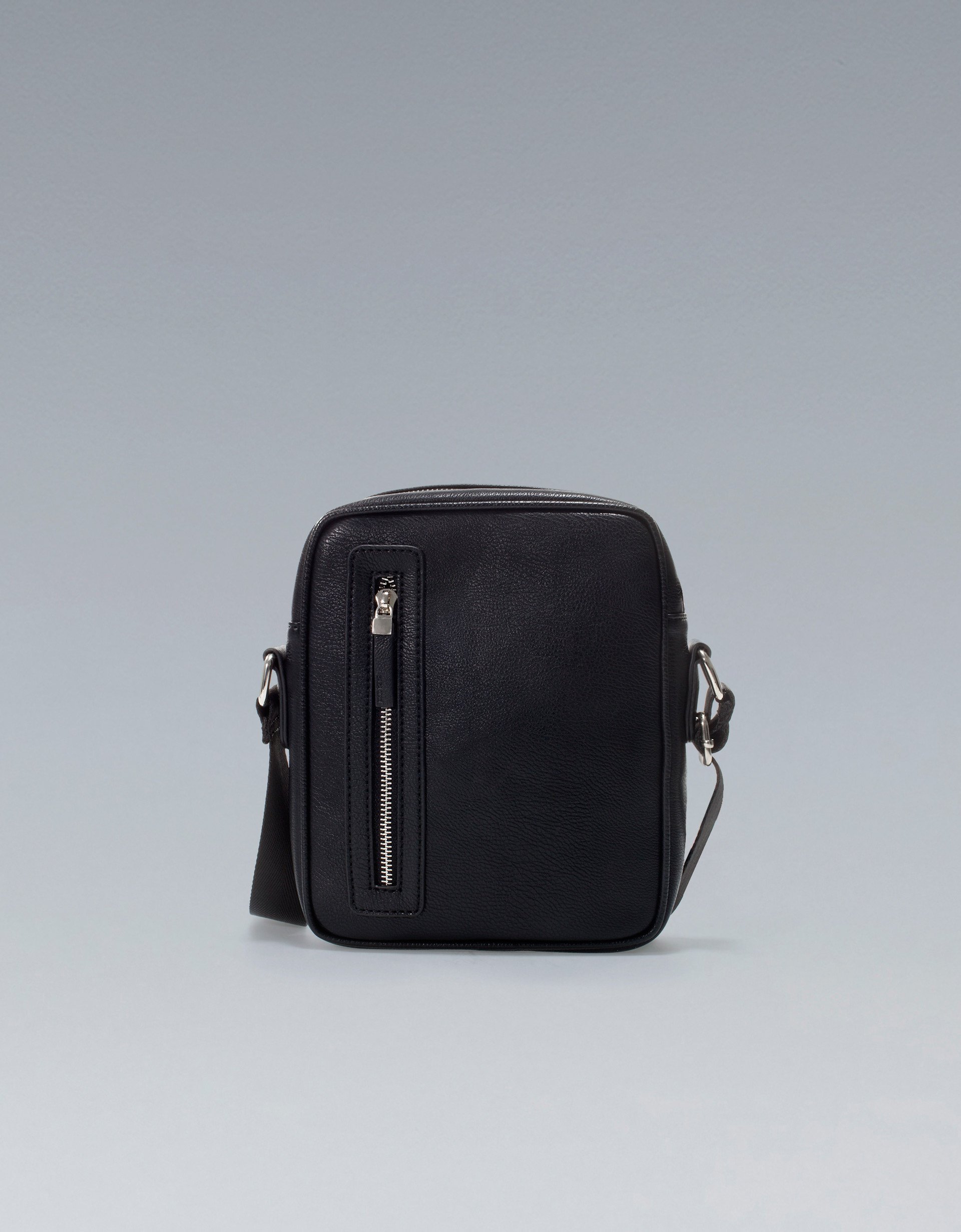 Zara Basic Mini Messenger Bag in Black for Men | Lyst
