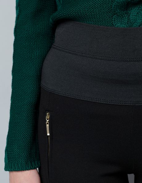 Zara Leggings with Zippers in Black