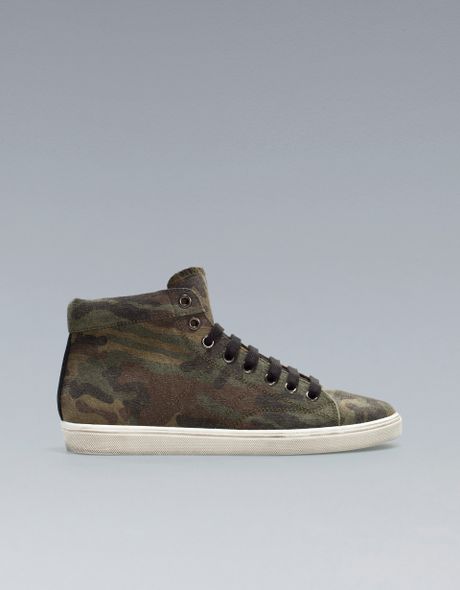 Zara Camouflage Ankle Boot in Green for Men (camouflage)