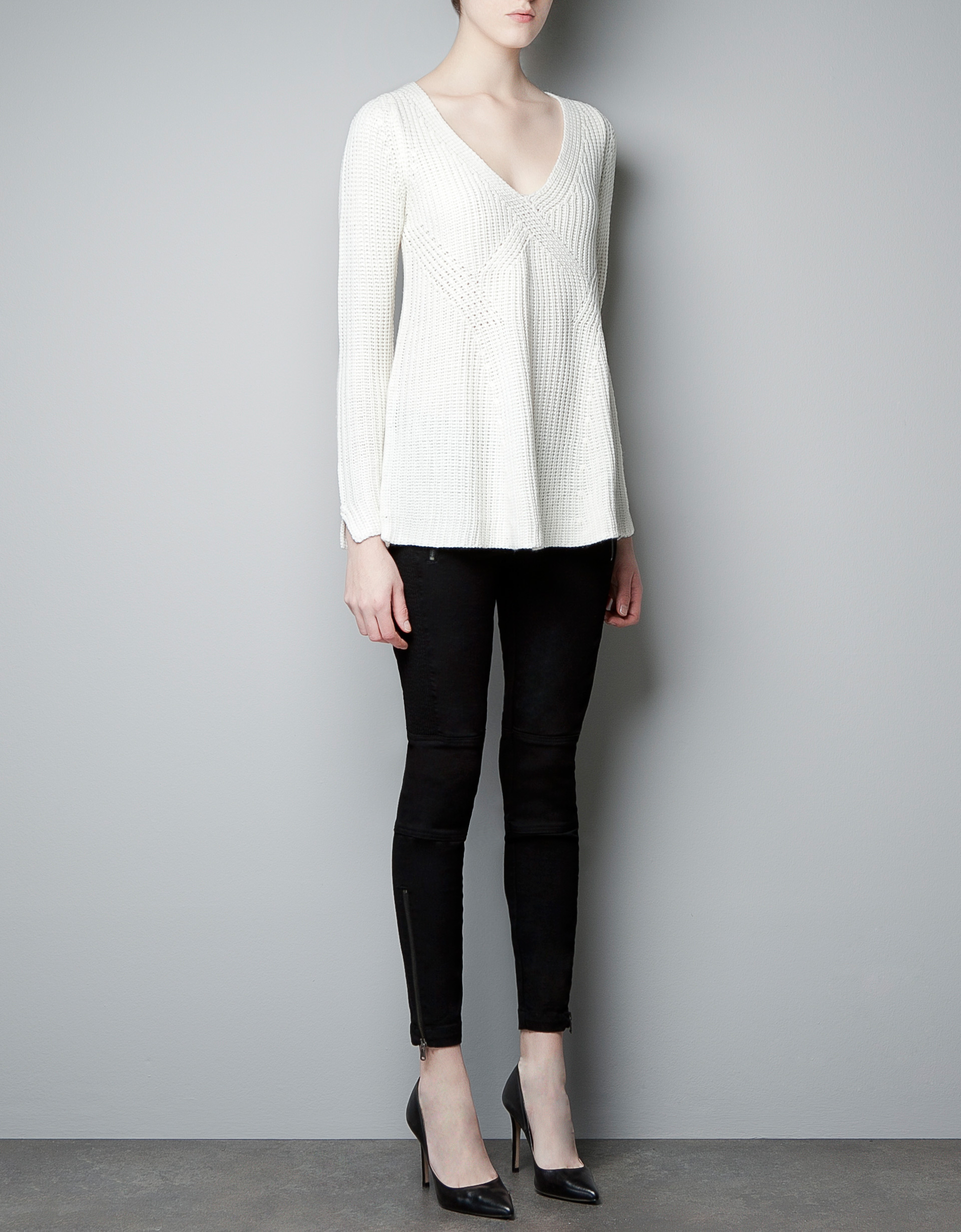 Zara Sweater in White (ecru) Lyst