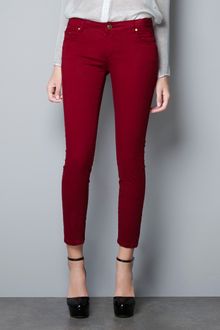 Zara Satin Pants - Lyst