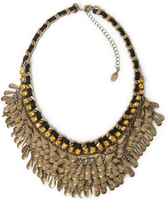 Zara Metal Teardrop Appliqué Necklace - Lyst