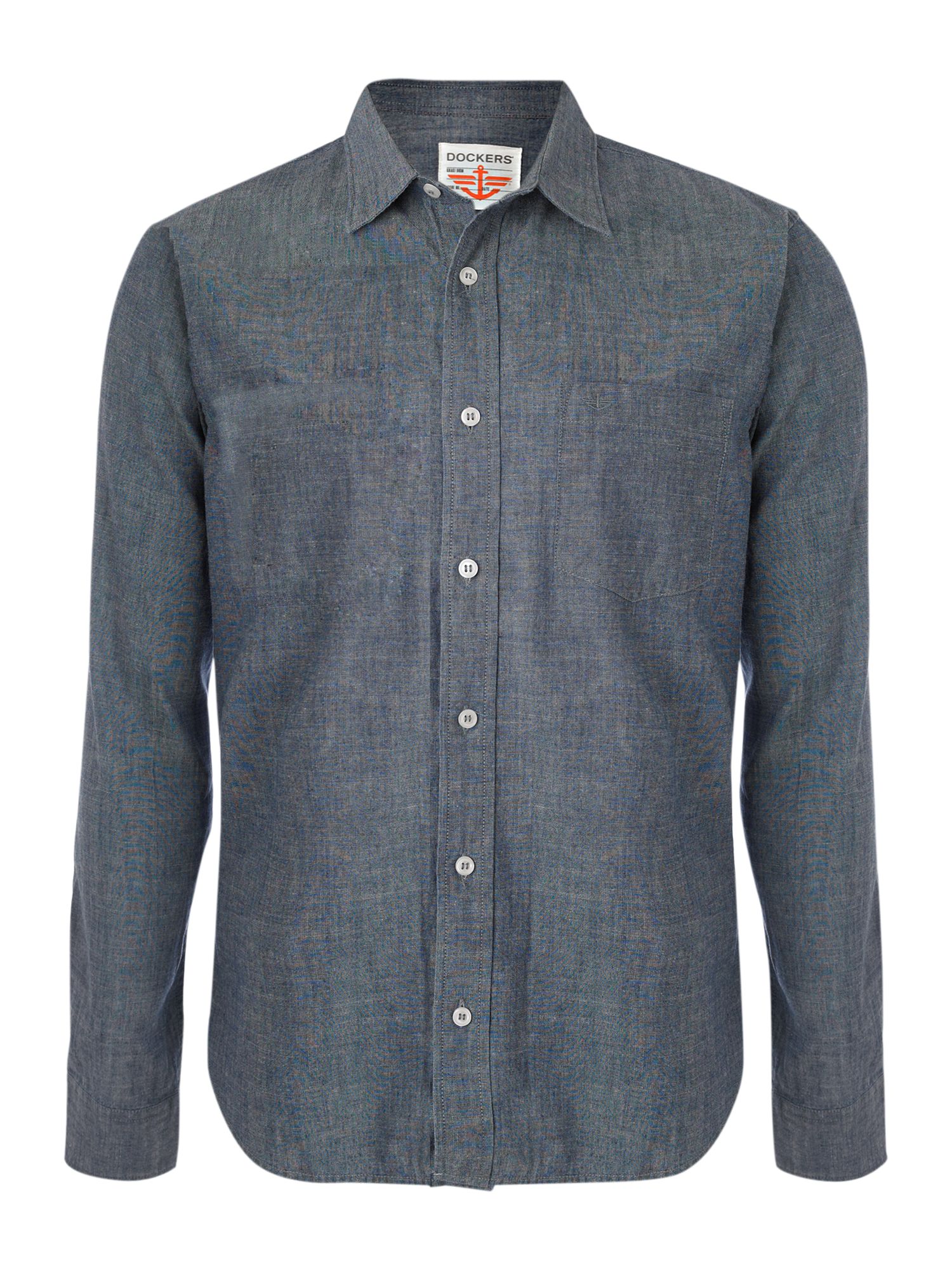Dockers Long Sleeved Washed Chambray Shirt in Blue for Men (chambray