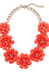 J.Crew Beaded Rose Necklace