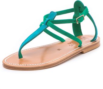 K. Jacques Buffon T Strap Sandals - Lyst