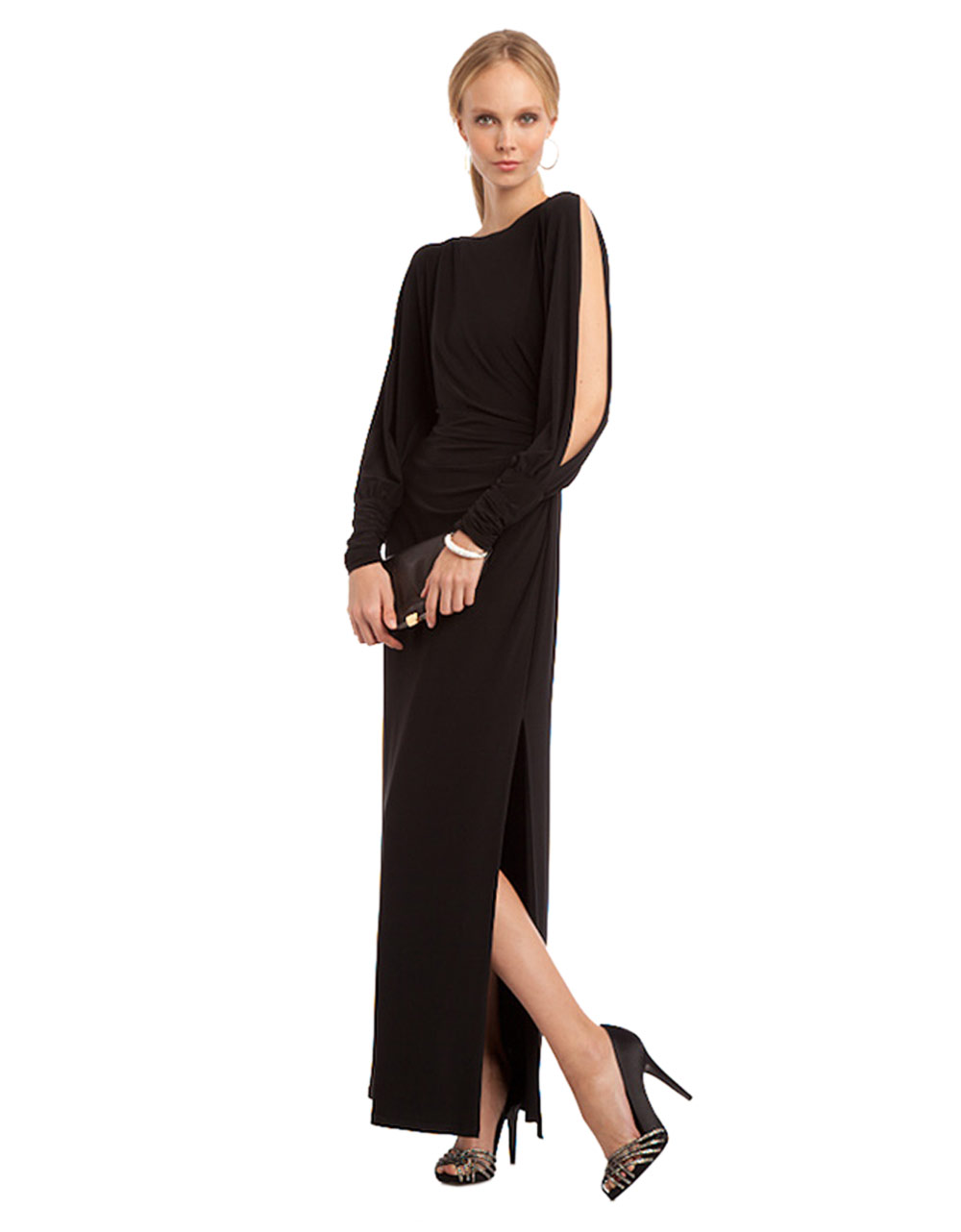ralph lauren evening gowns long sleeve