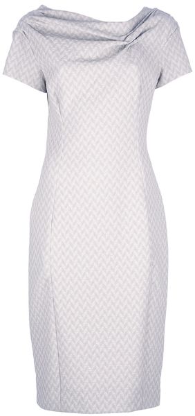 Nina Ricci Herringbone Dress - Lyst