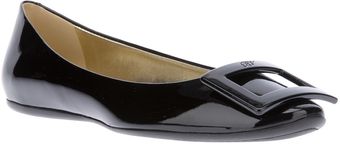 Roger Vivier Buckle Detail Ballet Pump - Lyst