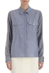Altuzarra Striped Chambray Shirt