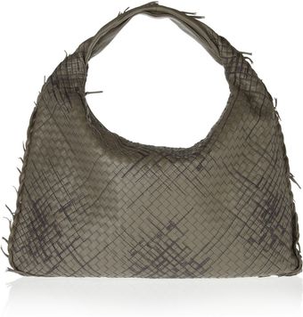 Bottega Veneta Maxi Veneta Intrecciato Leather Shoulder Bag - Lyst