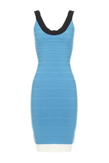 Hervé Léger Color Block Bandage Dress - Lyst