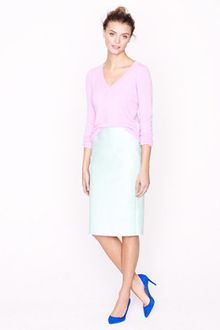 J.Crew No 2 Pencil Skirt in Doubleserge Cotton - Lyst
