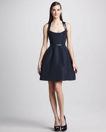 Monique Lhuillier Slim Leather Belt  - Lyst