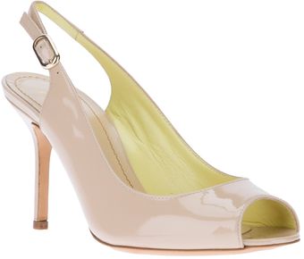 Pollini Peeptoe Pump - Lyst