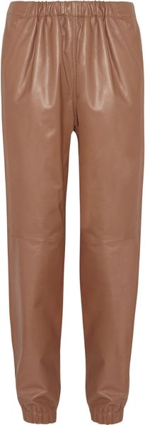 See By Chloé Leather Track Pants - Lyst