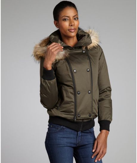 Burberry Brit Down Parka With Fur-Trimmed Hood | canadagoose-jacket