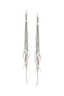 Topshop Shredded Tassel Earrings - Lyst