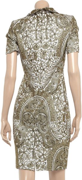 Zac Posen Brocade Dress - Lyst