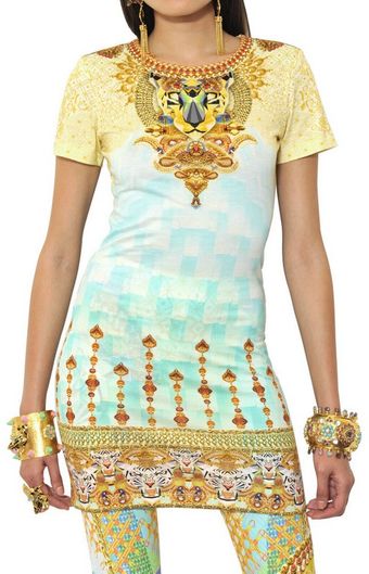 Manish Arora Printed Cotton Jersey Dress - Lyst