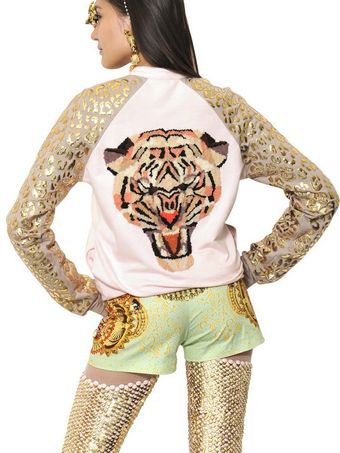 Manish Arora Resin Appliqué Cotton Fleece Sweatshirt - Lyst