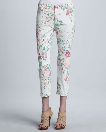 Not Your Daughter's Jeans Painted Bouquet Kendall Cuffed Ankle Pants - Lyst