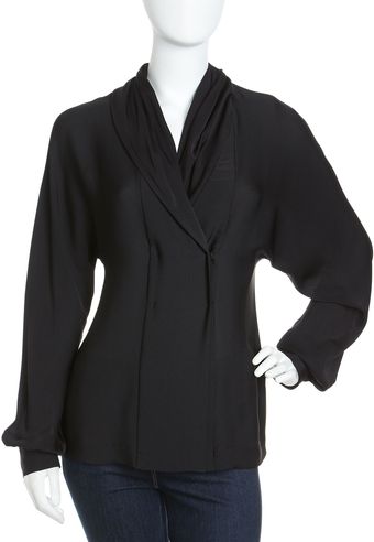 Rachel Zoe Astor Shawl Collar Blouse - Lyst