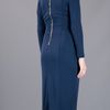 Burberry Vneck Dress in Blue (navy) - Lyst
