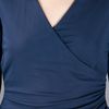Burberry Vneck Dress in Blue (navy) - Lyst