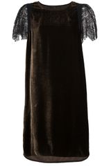 Fendi Lace Sleeve Dress