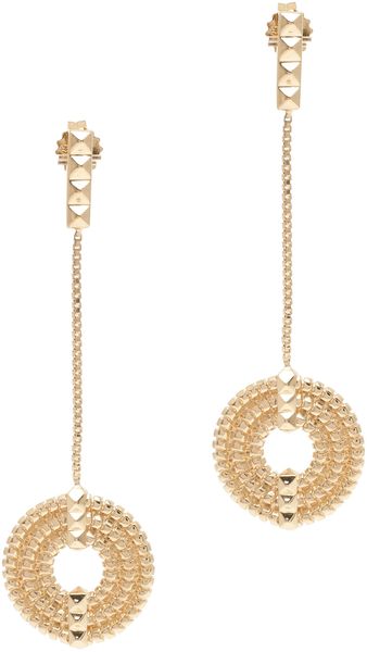 Lara Bohinc Apollo Disc Drop Earrings - Lyst