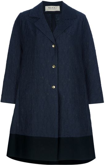 Marni Boxy Jacquard Coat - Lyst
