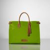 Ralph Lauren Canvasleather Tassel Tote in Green (kiwi) - Lyst