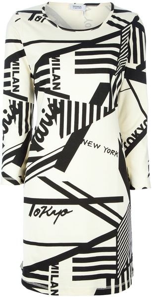 Sonia By Sonia Rykiel Graphic City Print Dress - Lyst
