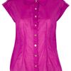Tory Burch Button Down Shirt in Purple - Lyst