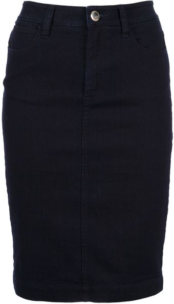 Burberry Brit Denim Pencil Skirt - Lyst