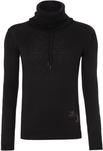 Diesel Cowl Neck Jumper - Lyst