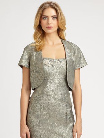 Kay Unger Jacquard Bolero - Lyst
