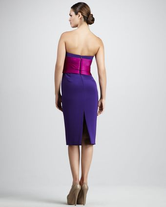 Notte By Marchesa Strapless Bowwaist Cocktail Dress - Lyst
