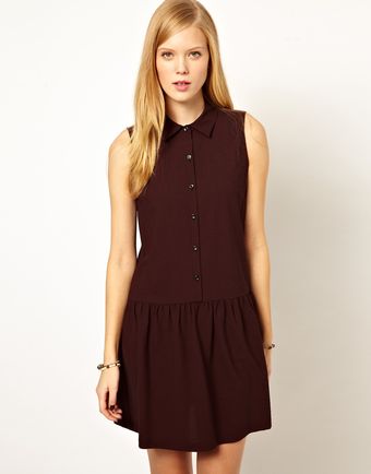 NW3 By Hobbs Nw3 Checked Dress With Dropped Waist - Lyst