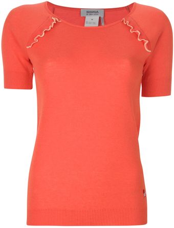 Sonia By Sonia Rykiel Slim Contrast Tshirt - Lyst