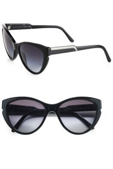 Stella McCartney Notched Plastic Catseye Sunglasses - Lyst