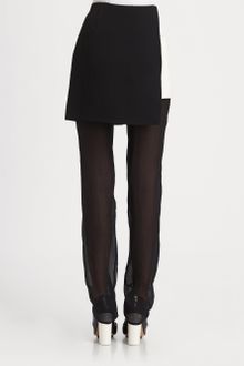 3.1 Phillip Lim Sheer Skirt Overlay Trousers - Lyst