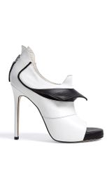 Camilla Skovgaard Monochrome Prey Open Toe Stiletto Booties