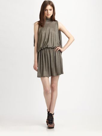 Complexgeometries Draped Turtleneck Dress - Lyst