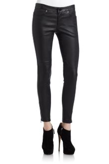 Cut 25 By Yigal Azrouel Stretch Leather Skinny Pants - Lyst