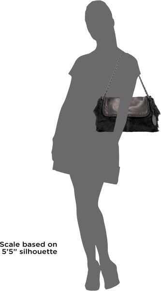 Elie Tahari Goat Hair Shoulder Bag - Lyst