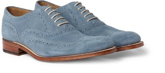 Grenson Dylan Suede Wingtip Brogues - Lyst