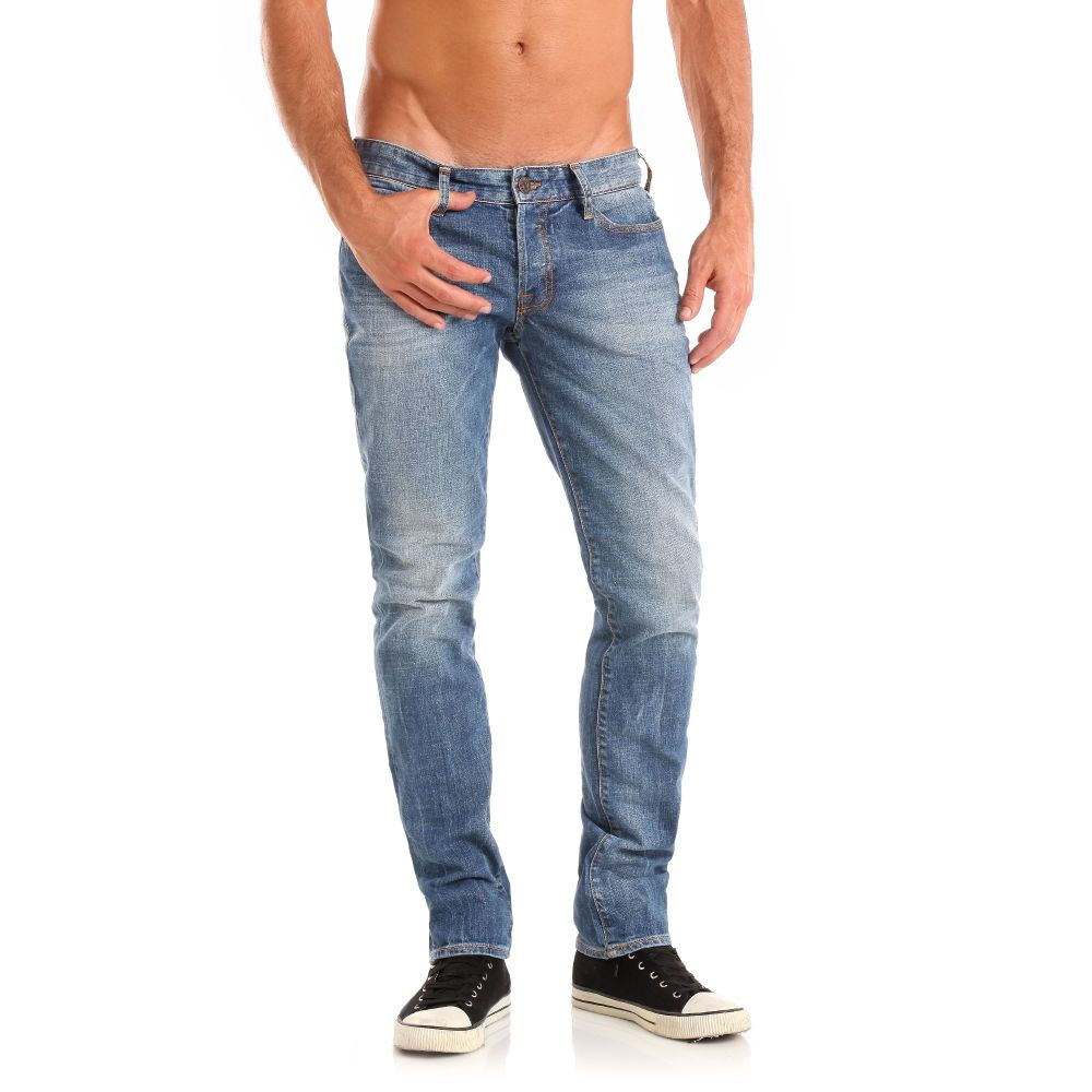 Guess Brit Rocker Bright Jeans in Blue for Men Lyst