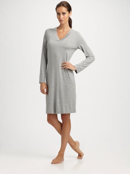 grey nightgown womens