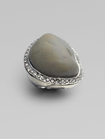 Isaac Mizrahi Swarovski Crystal Resin Ringrock - Lyst